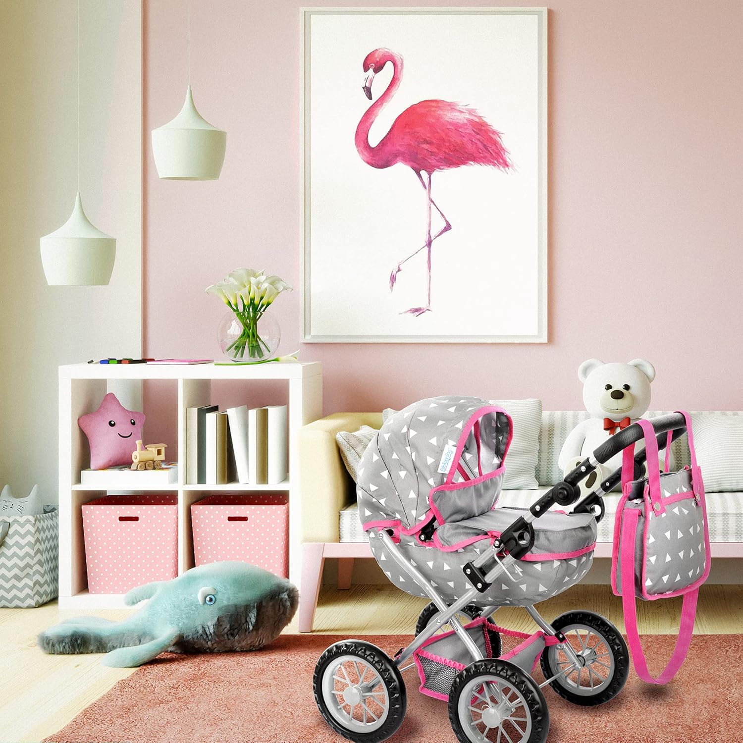 Kinderplay Carrozzina per Bambole con Gondola - immagine 2