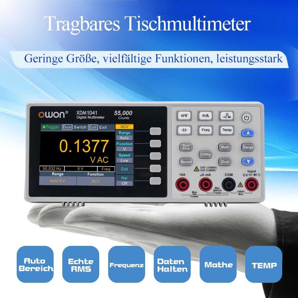 Owon XDM1041 Multimetro Digitale 55.000 Conteggi - immagine 2