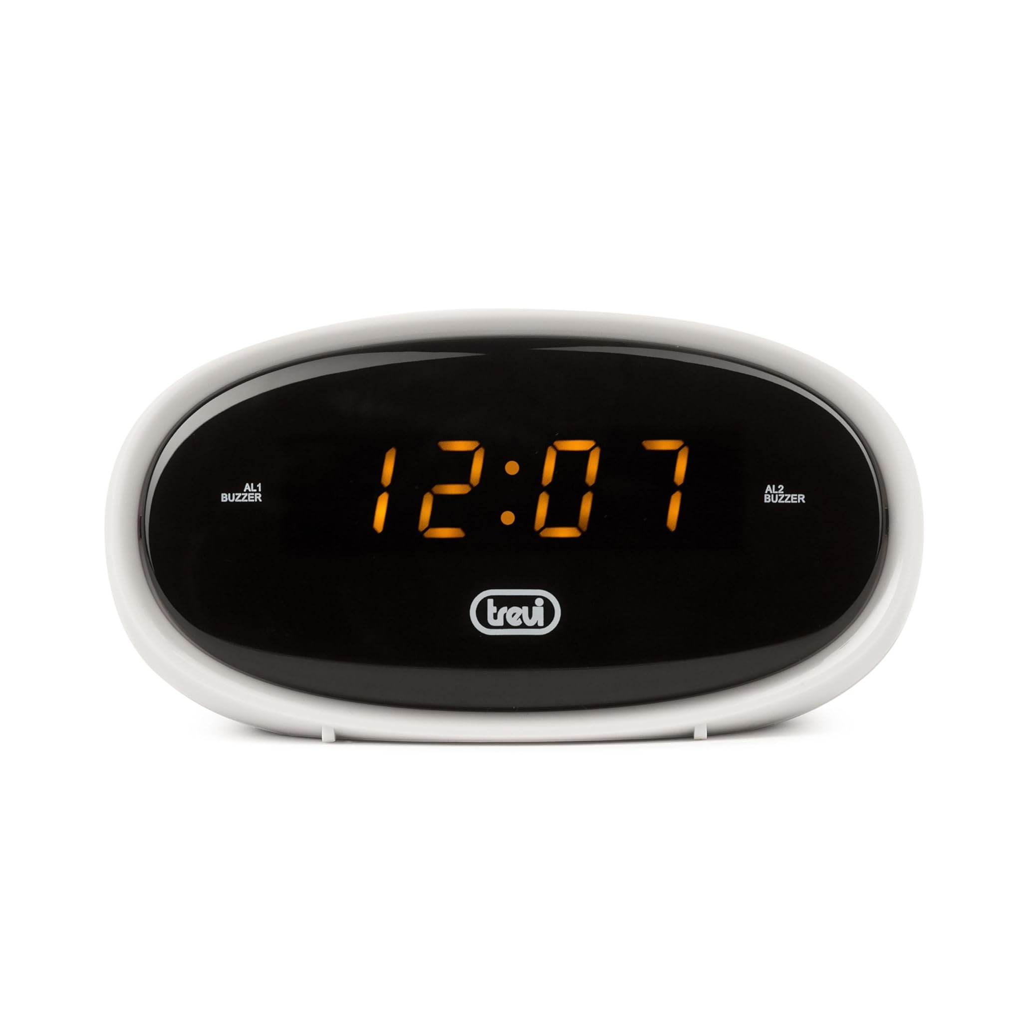 Trevi EC 880 Sveglia da Comodino con Display LED, Bianco