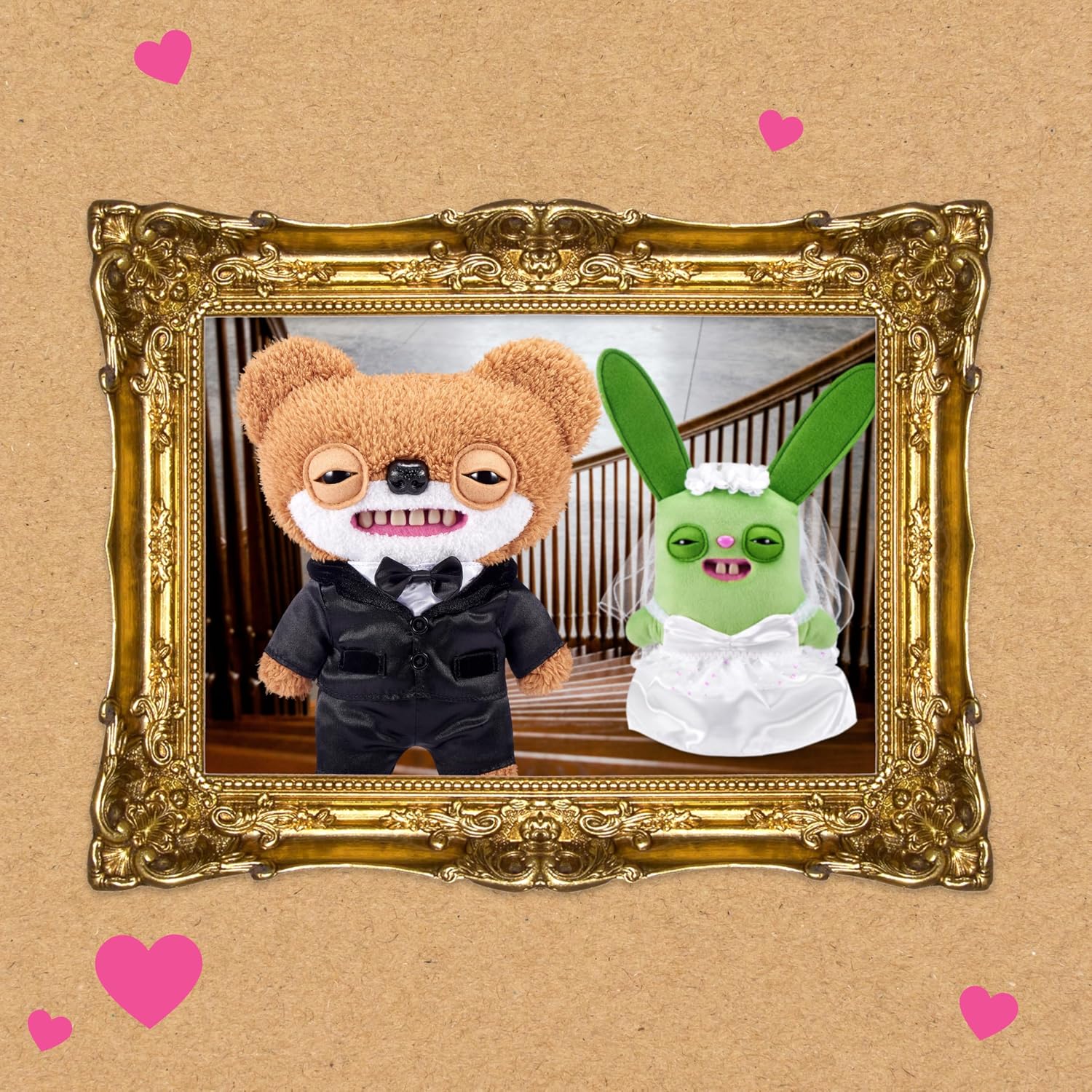 Fuggler Wedding Fuggs 9-Inch Plush 2-Pack by ZURU | Velz