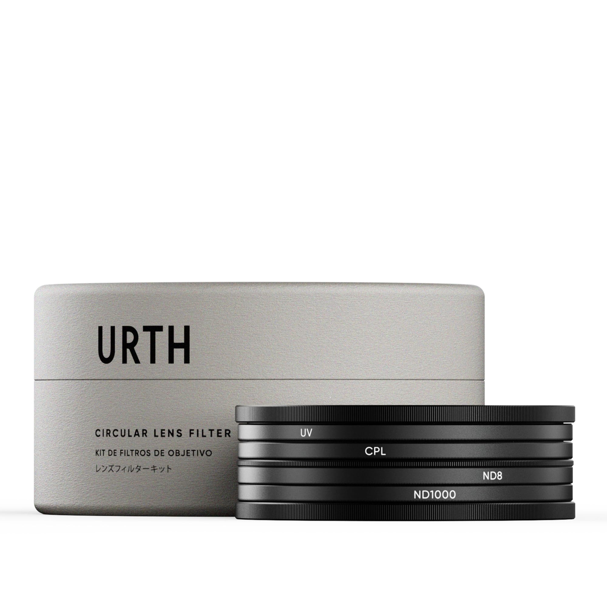 Urth Kit Filtri Lenti UV, CPL, ND8, ND1000 (Plus+) 77mm