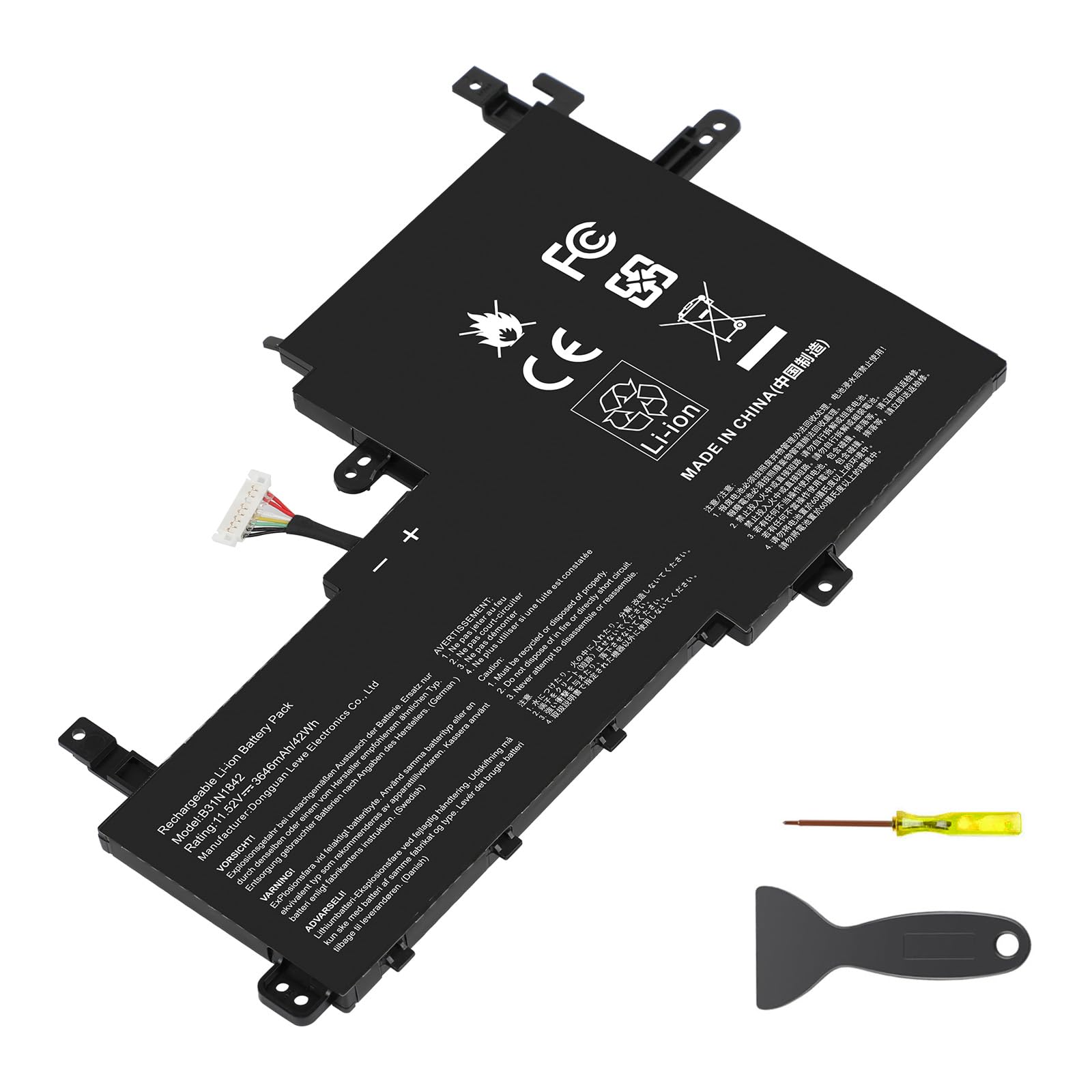 Asuncell Batteria per Asus VivoBook S15