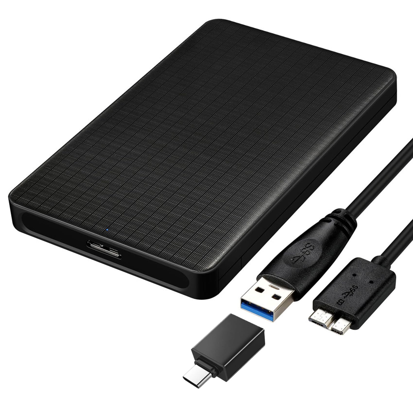 Easyult Case HDD/SSD 2.5" SATA USB 3.0, Nero