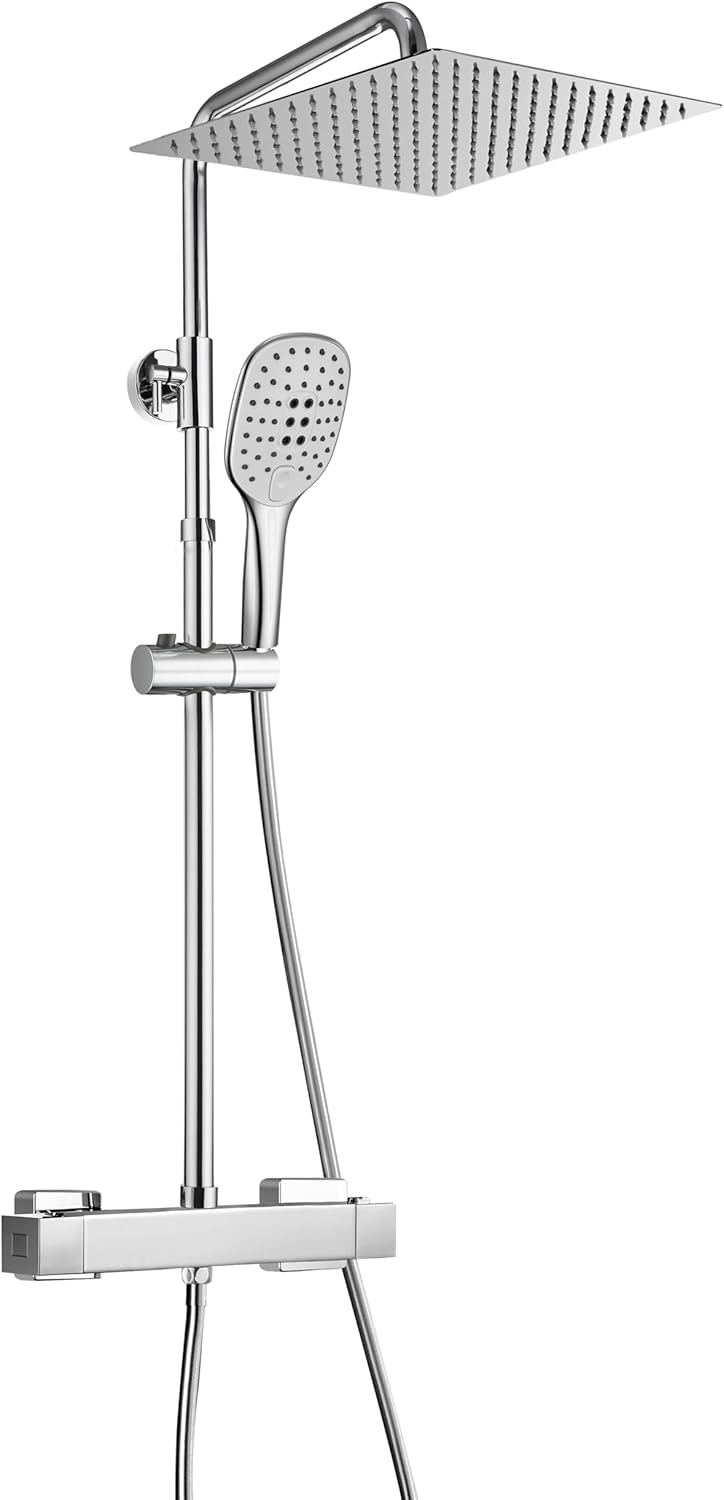 Colonna Doccia con Soffione 30x30cm Quadrato - immagine 1