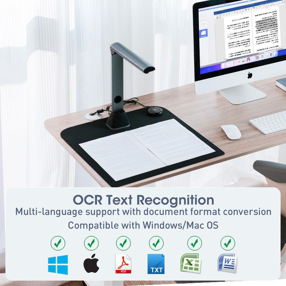 Scanner Documenti Libri Portatile A3/A4 17MP Professionale - immagine 5