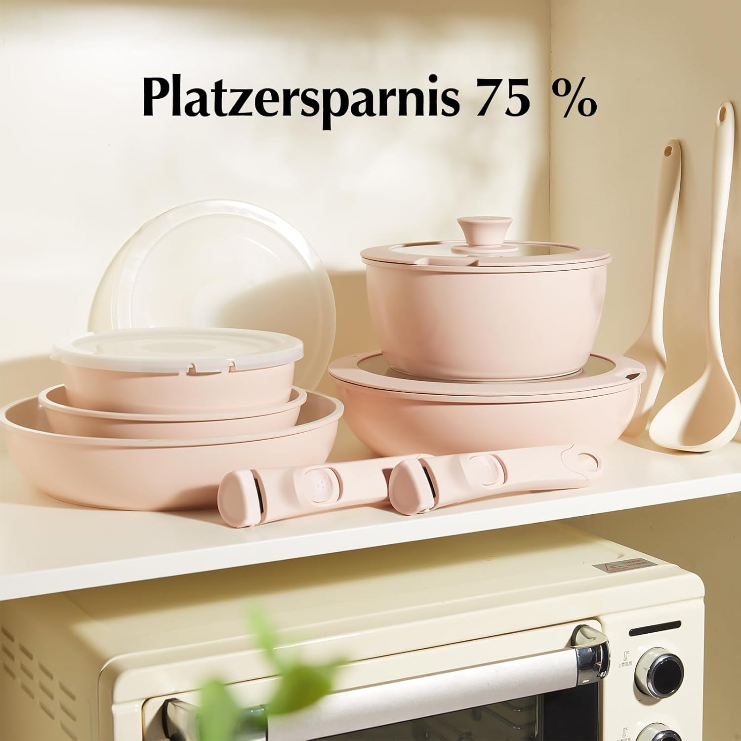 Redchef Set Pentole 16 Pezzi Antiaderente Ceramica - immagine 3