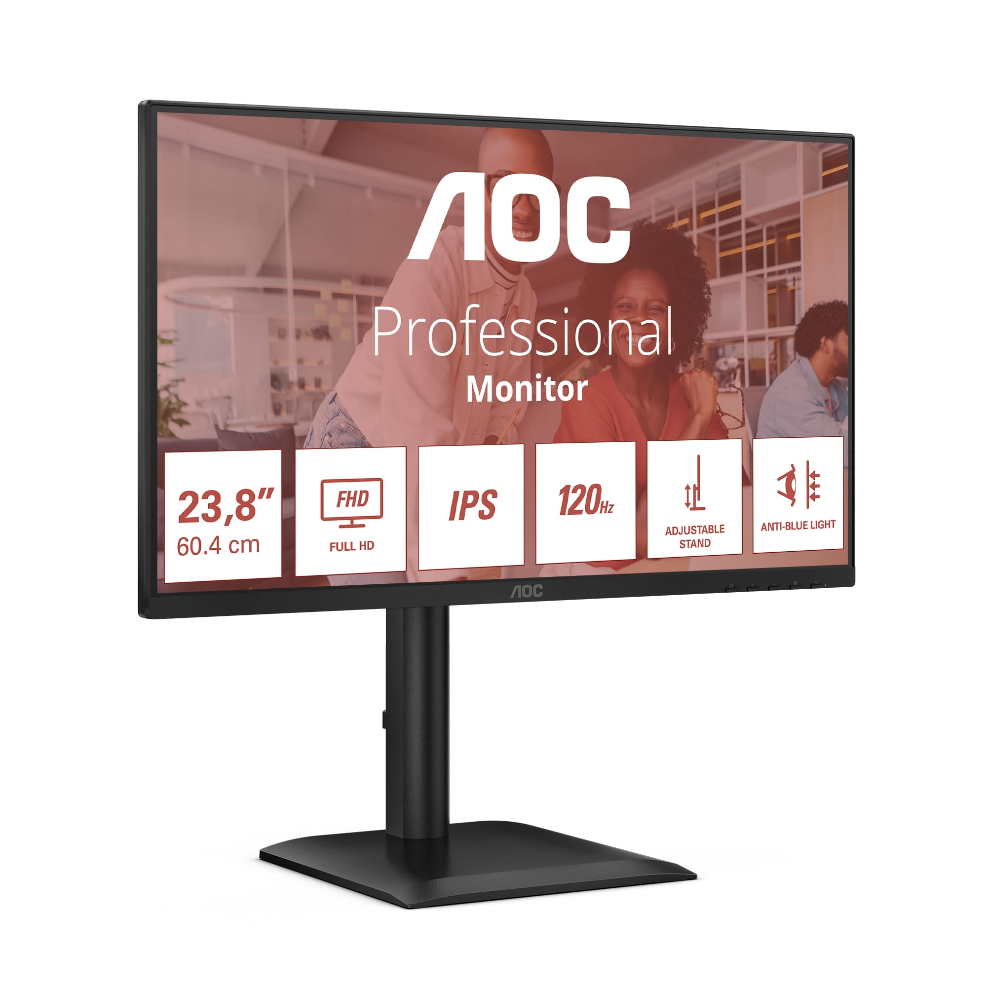 Aoc Monitor 24P4U 24 Pollici FHD 120 Hz, Nero