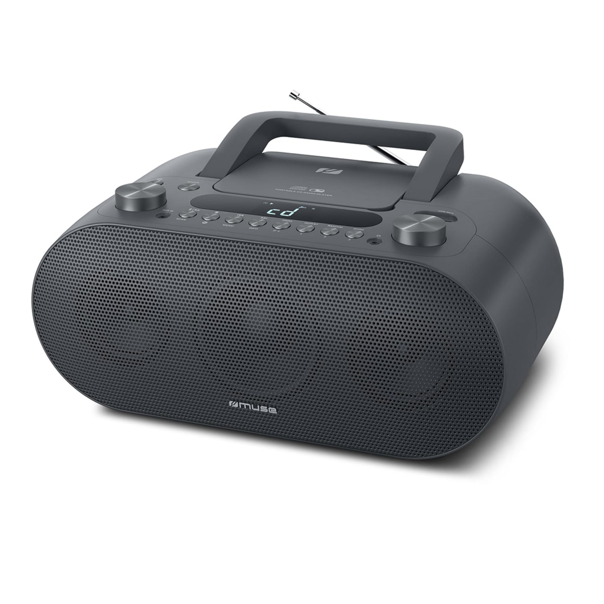 Muse M-35 BT - Lettore CD Bluetooth, Nero