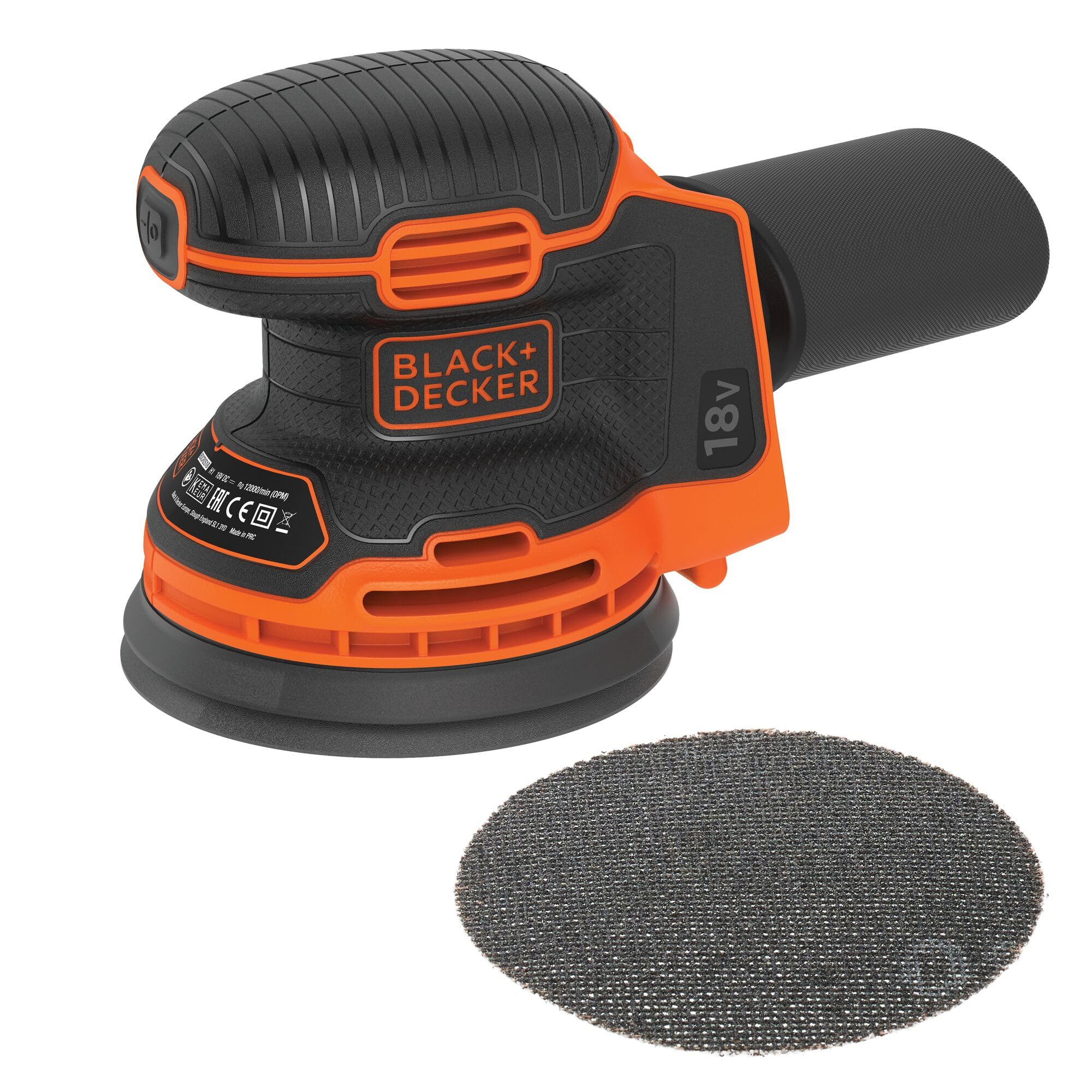 BLACK+DECKER, Levigatrice rotorbitale a batteria 18V LITHIUM. BDCROS18N-XJ