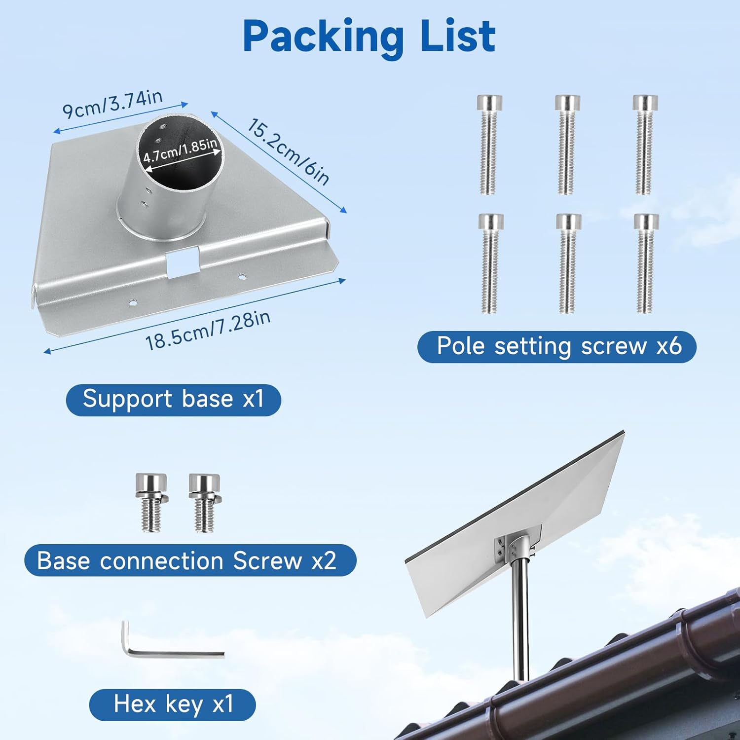 Starlink Gen 3 Mount - Adattatore per Tubo V3 - immagine 2