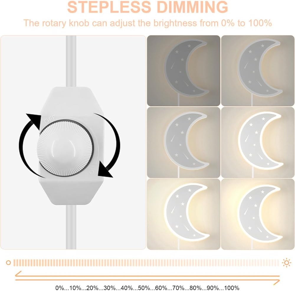 Kzt 14W Applique da Parete Interno con Interruttore Dimmerabile - immagine 2