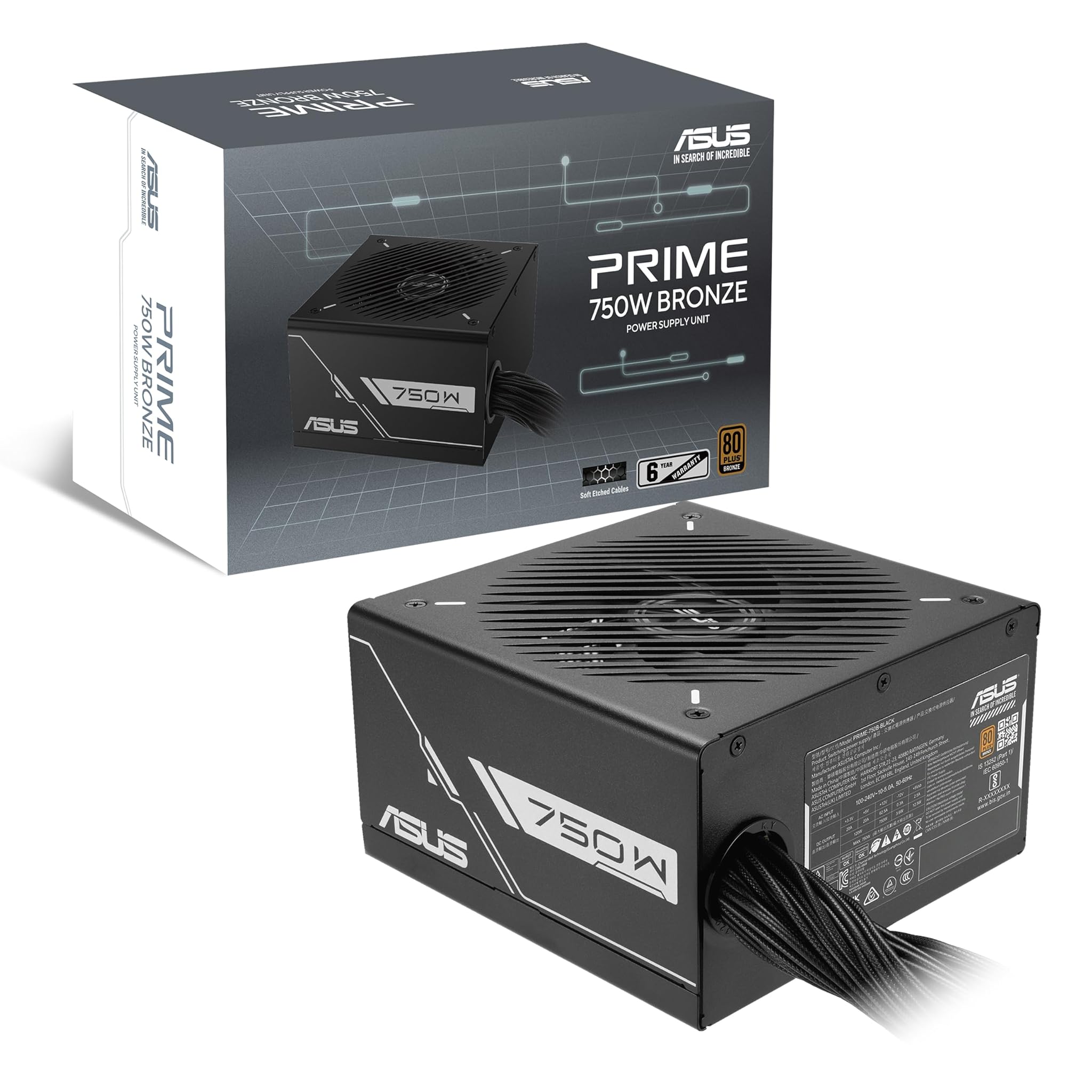 Asus Prime 750W Bronze - Alimentatore Modulare PC