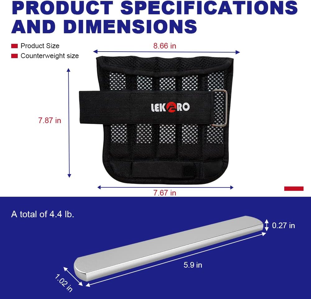 Pesi Regolabili per Polso e Caviglia, 1 Paio - immagine 4