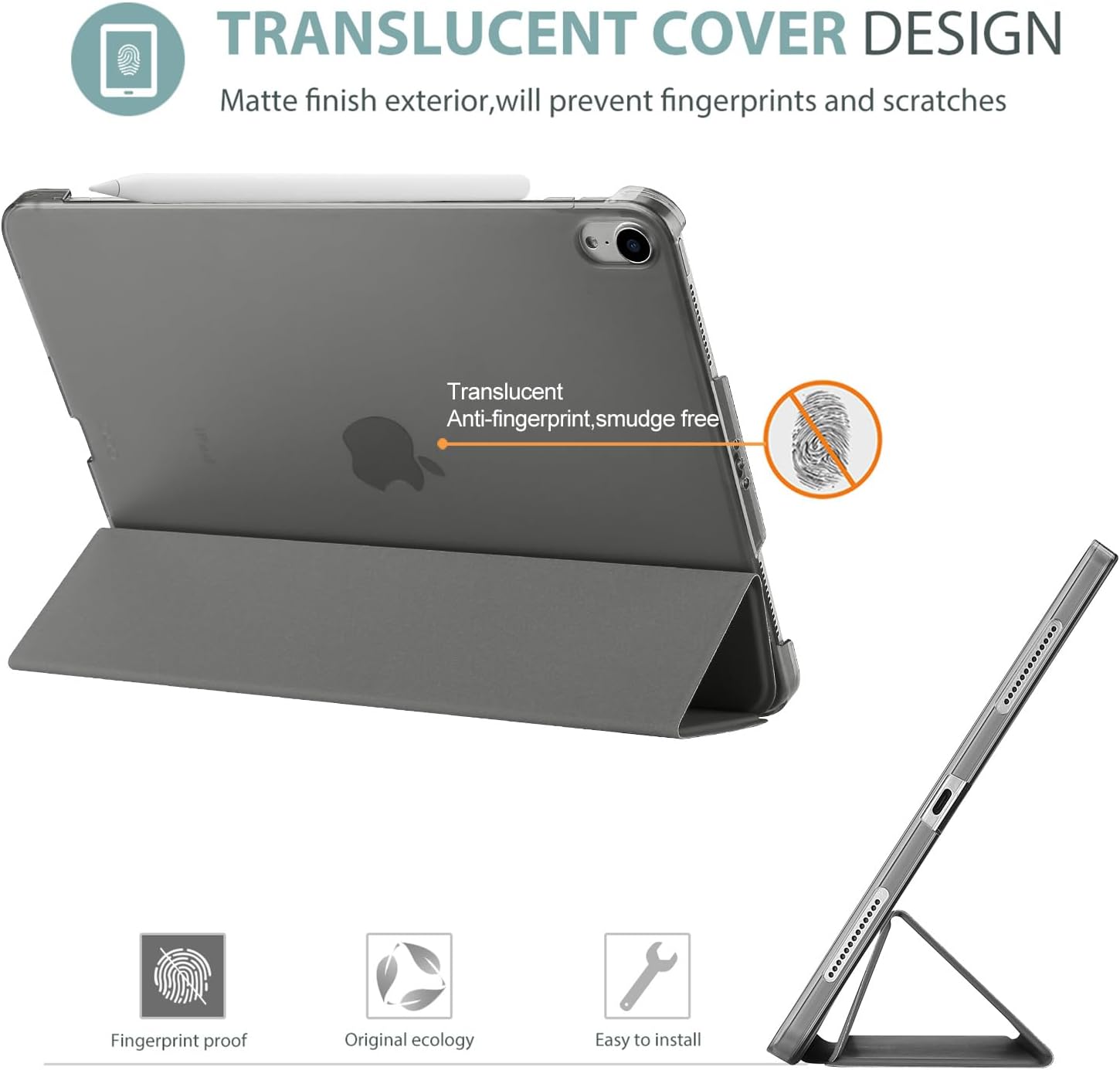 Procase Custodia iPad Air 11" M3/M2 2025/2024 - Grigio - immagine 4