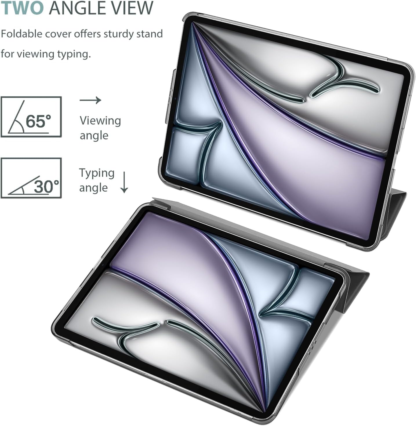 Procase Custodia iPad Air 11" M3/M2 2025/2024 - Grigio - immagine 5