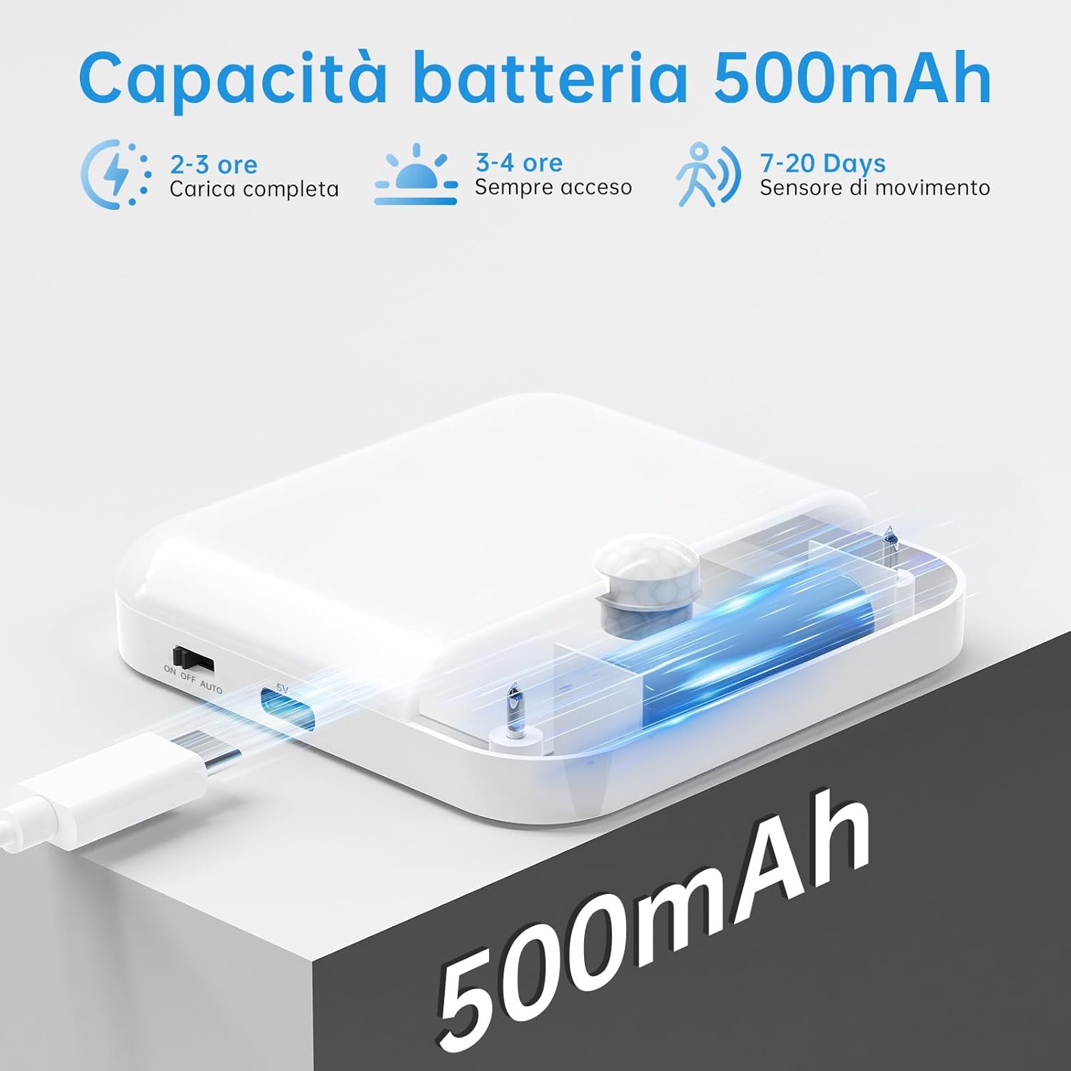 Luce Notturna LED con Sensore Movimento (6 pz) - immagine 3