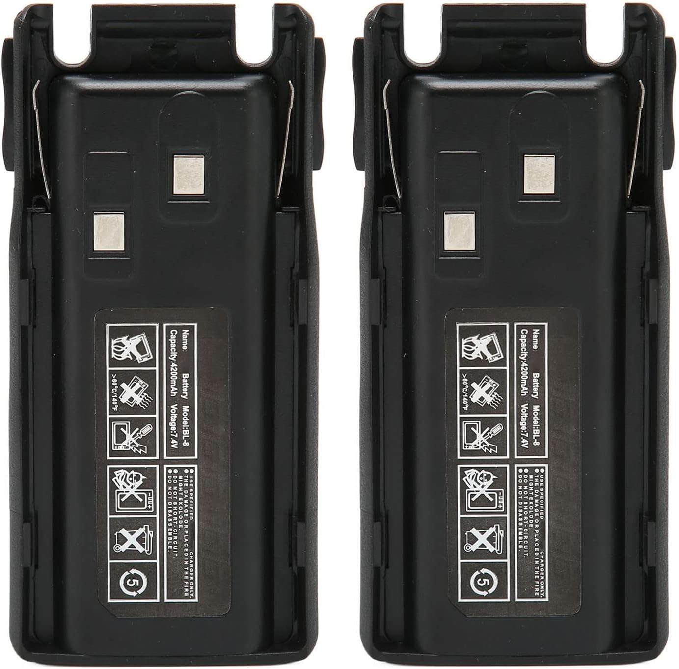 Batterie Ricambio 2PCs 7.4V 4200mah BL-8 Ioni di Litio - immagine 1