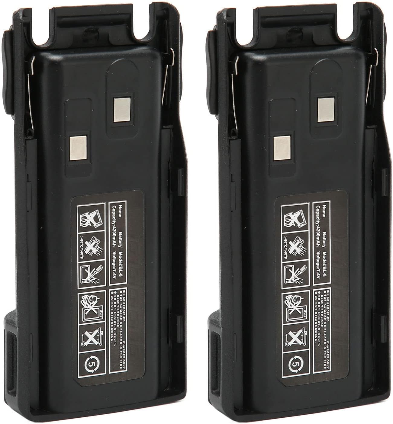 Batterie Ricambio 2PCs 7.4V 4200mah BL-8 Ioni di Litio - immagine 4