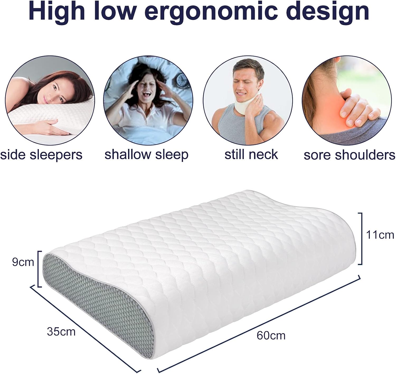 Fityou Cuscino Cervicale Memory Foam Regolabile - immagine 2