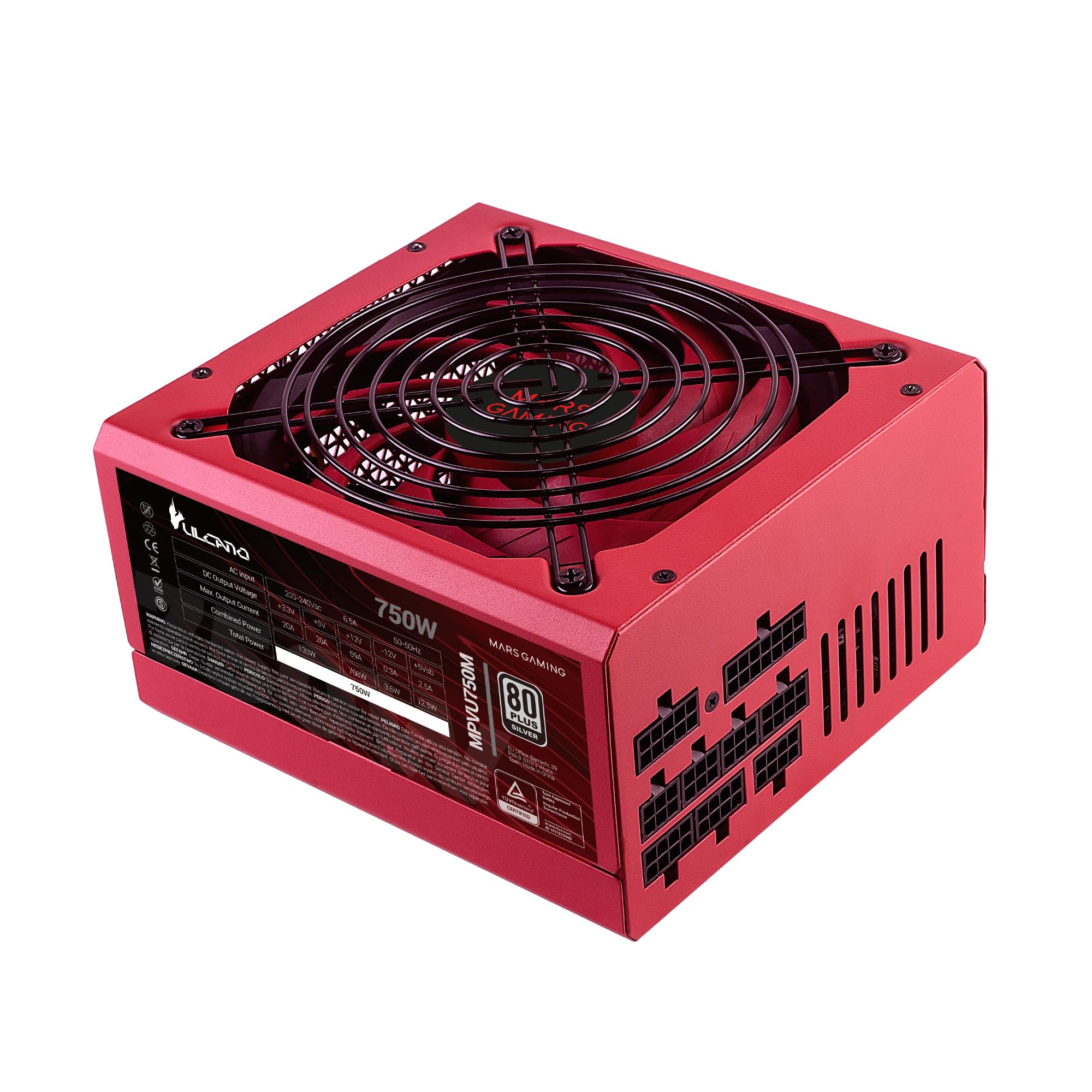 Mars Gaming MPVU750M - Alimentatore ATX 750W Full Modulare