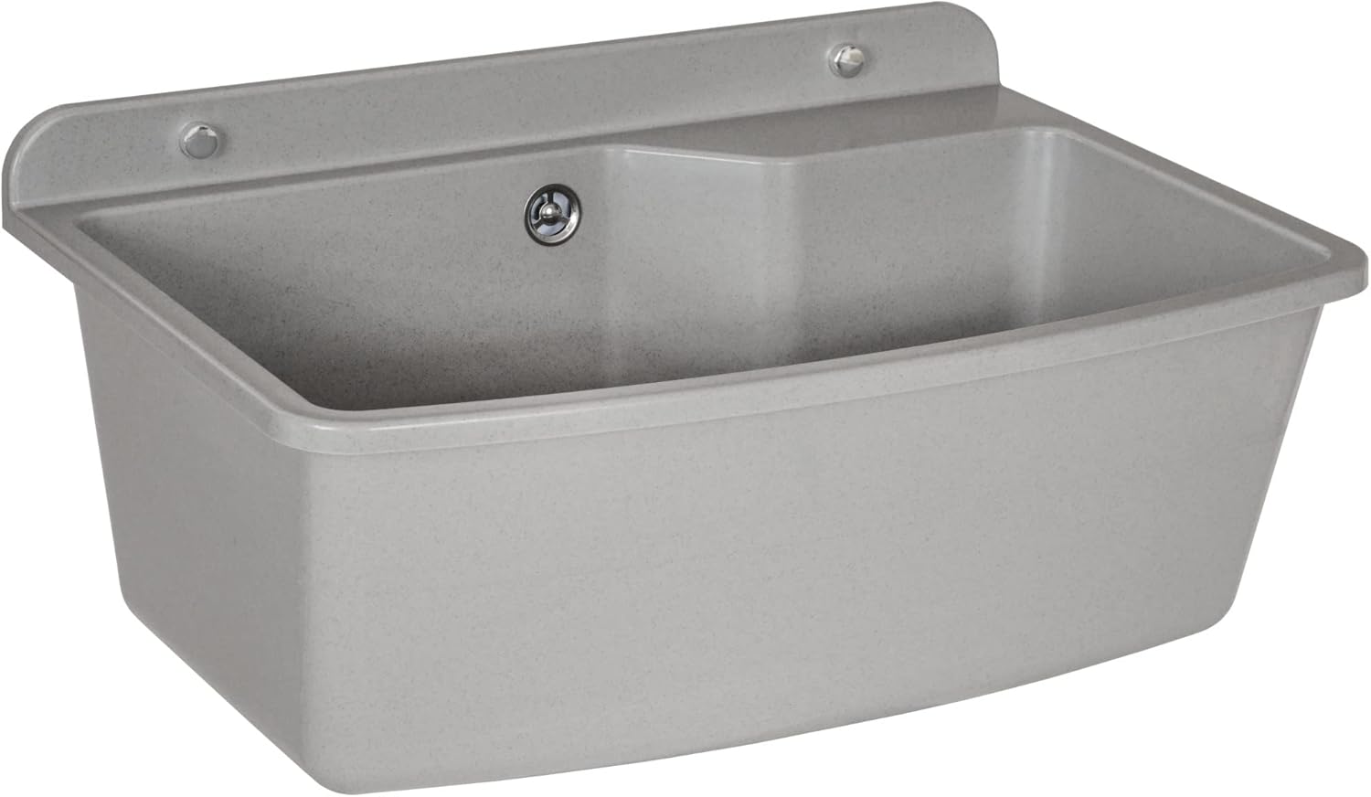 Lavabo con Sifone in Plastica Grigio Granito 61cm - immagine 8