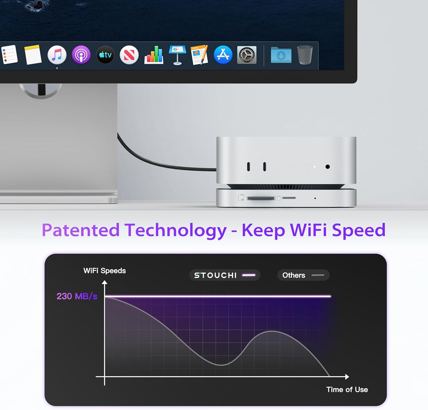 Stouchi Mac mini M4 Dock in Alluminio - immagine 4