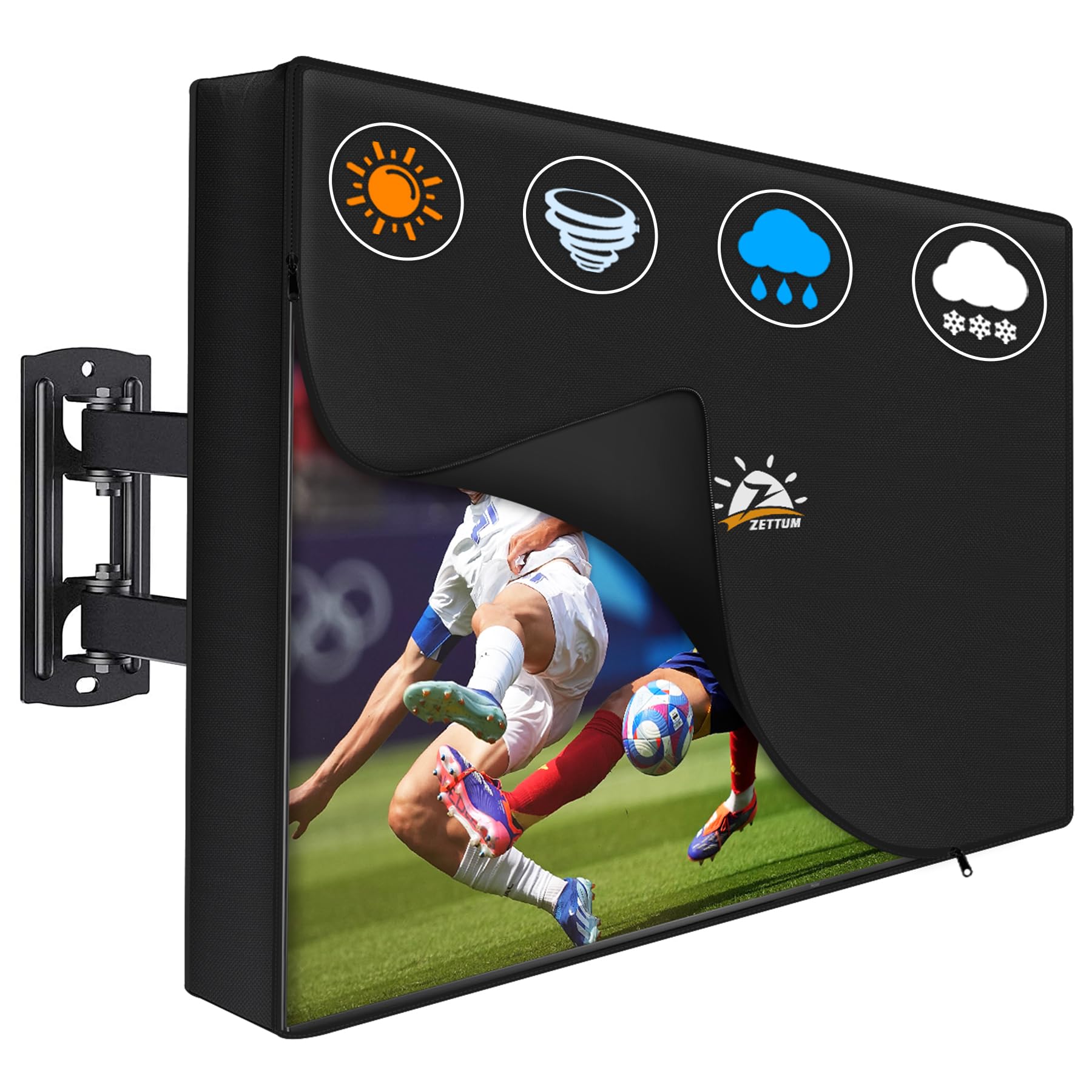 Zettum Copertura TV Esterno 55 Pollici 600D