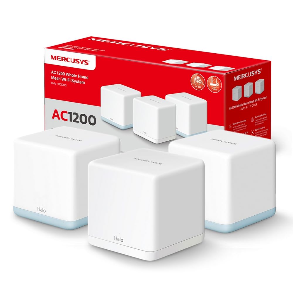 Mercusys TP-Link Halo H1200G (3-pack) WiFi Mesh AC1200Mbps