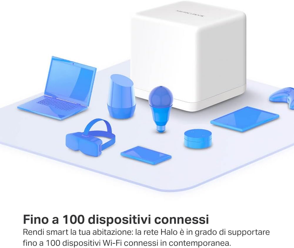 Mercusys TP-Link Halo H1200G (3-pack) WiFi Mesh AC1200Mbps - immagine 5