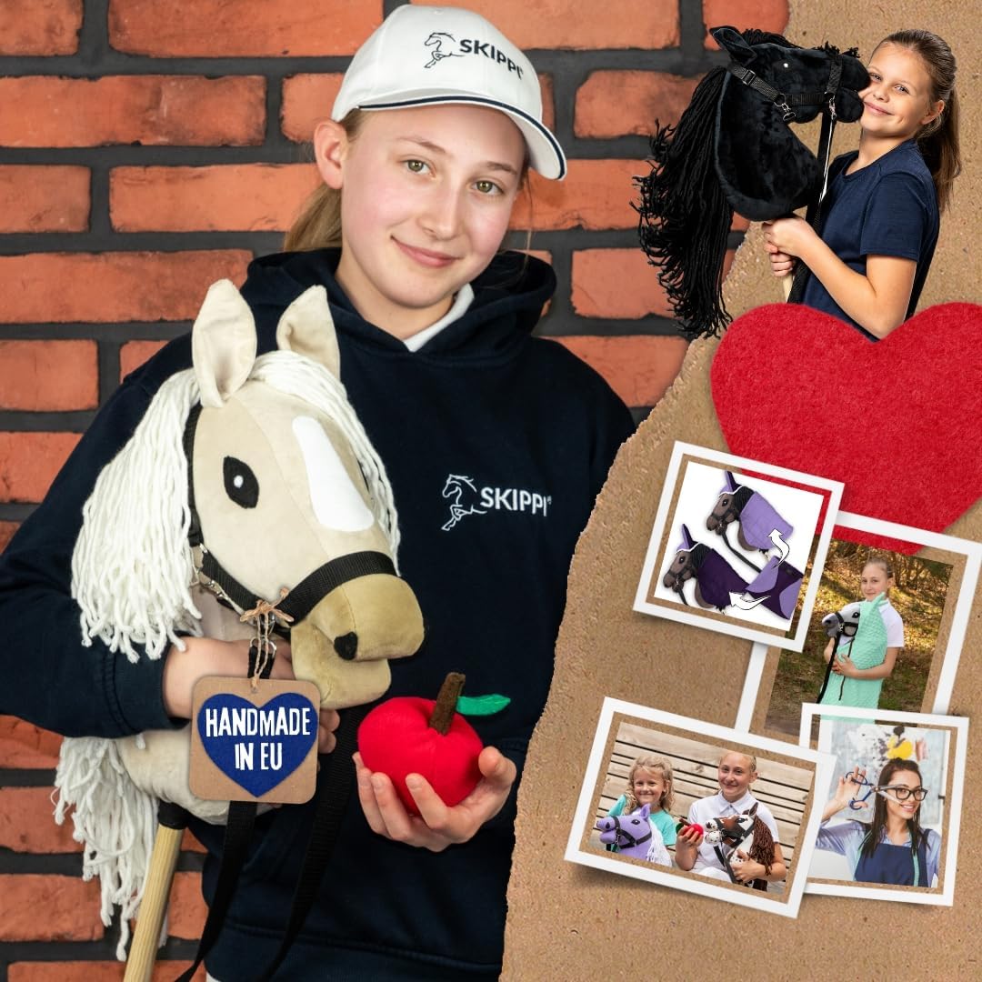 SKIPPI Hobby Horse Almond - Set Cavezza e Redini - immagine 4