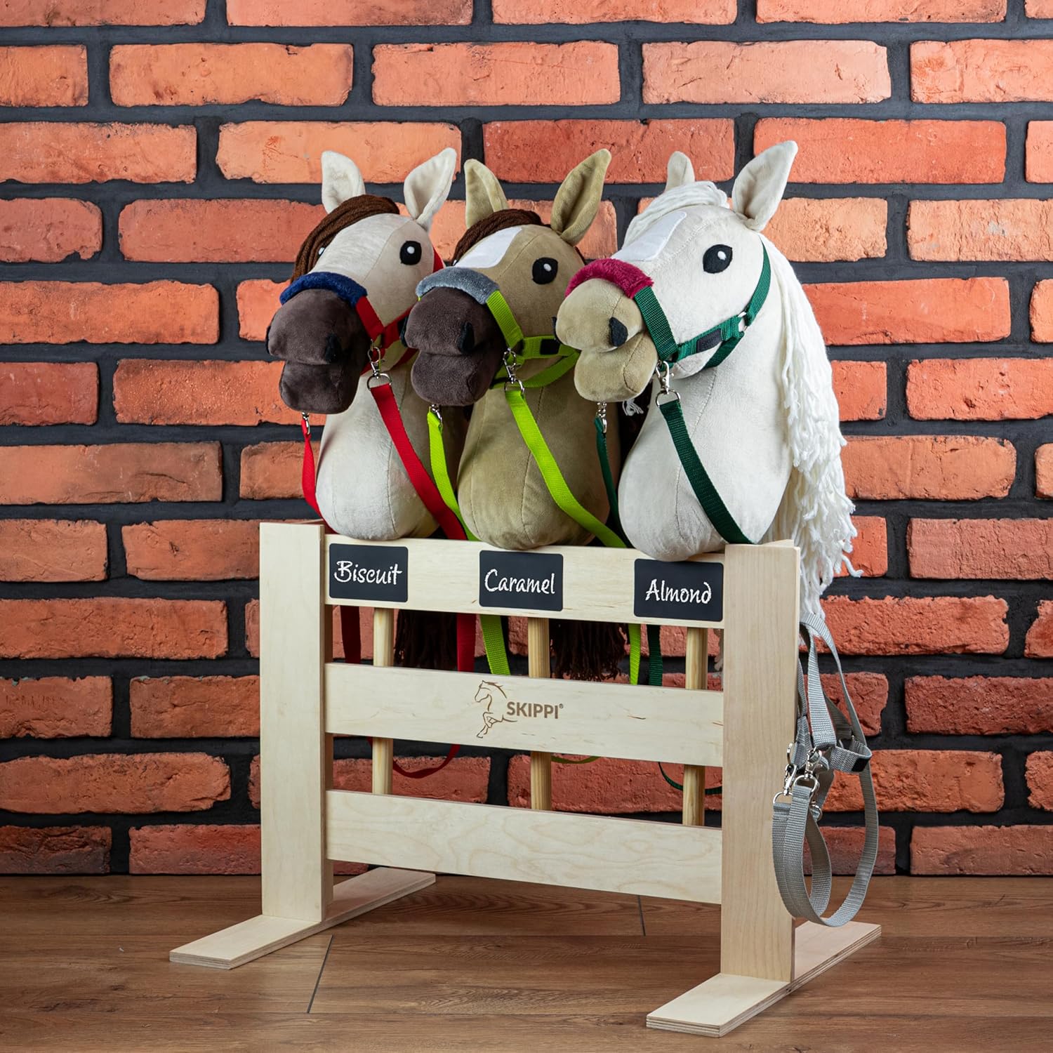 SKIPPI Hobby Horse Almond - Set Cavezza e Redini - immagine 8