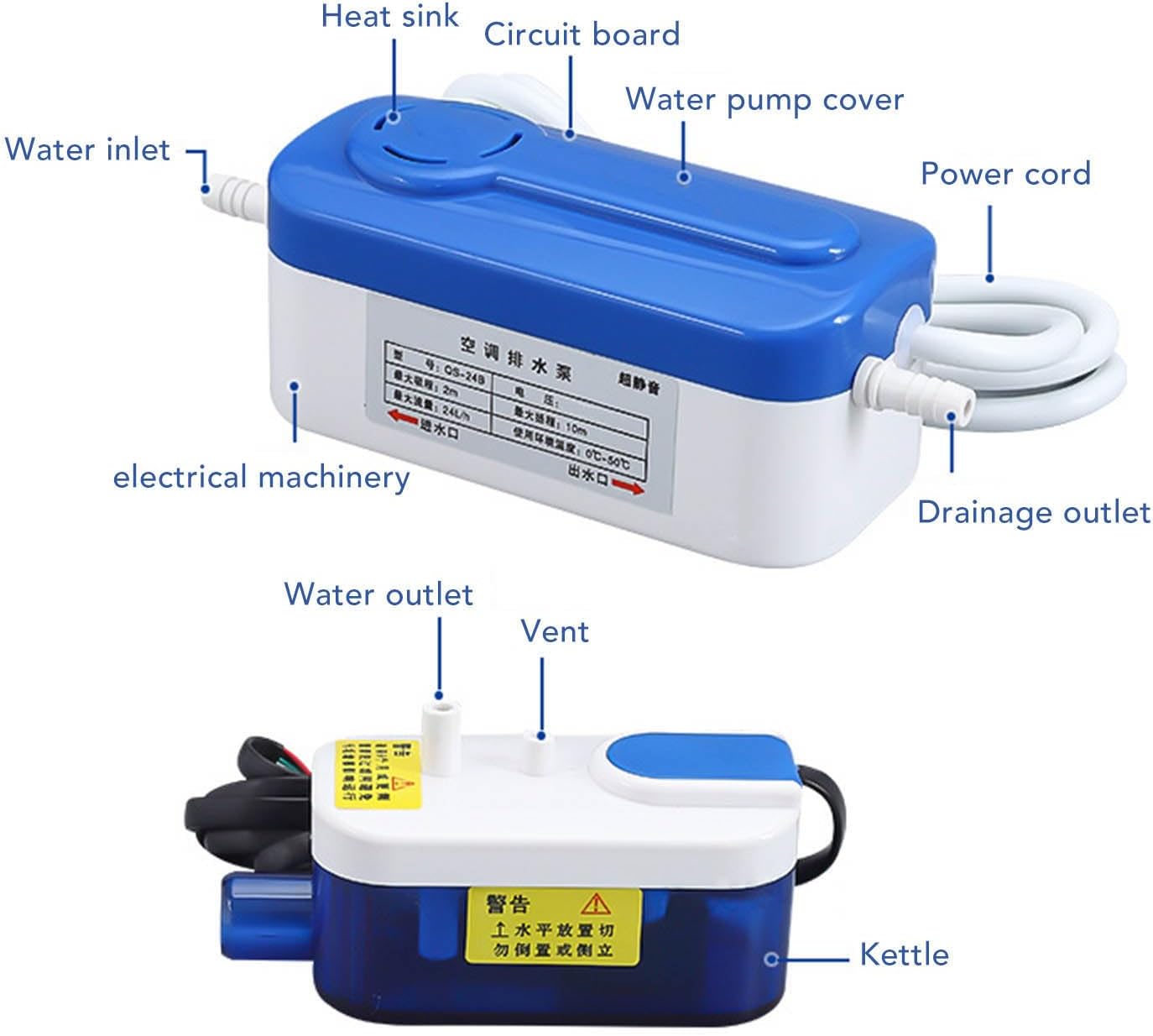 Pompa per Condensa Mini Split HAVC QS24B - immagine 3