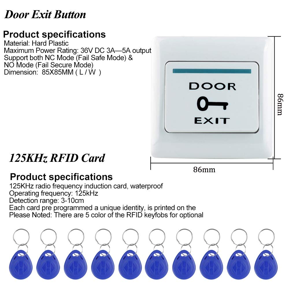 LIBO Kit Sistema di Controllo Accessi RFID Programmabile - immagine 5