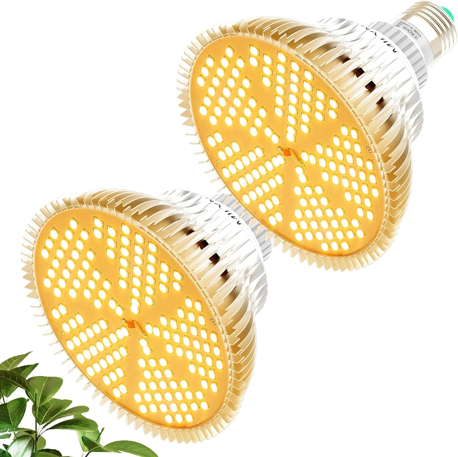 MILYN 2 Pezzi 100W Lampada per Piante Spettro Completo E27 - immagine 1
