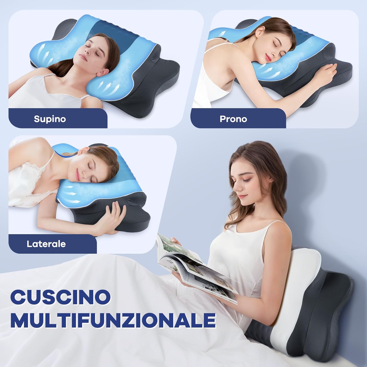 Donama Cuscino Cervicale in Memory Foam - immagine 6