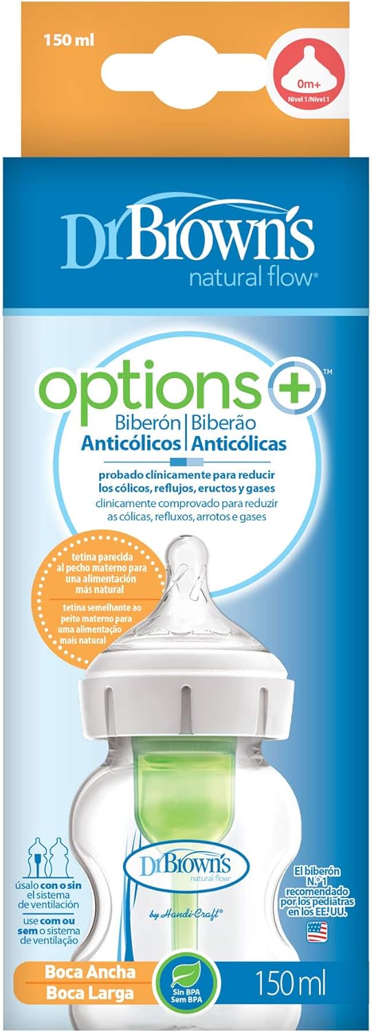 Dr. Brown's Options + Biberon a Bocca Larga 150ml - immagine 2