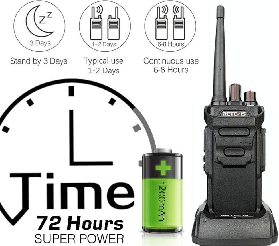 Retevis RT648 Walkie Talkie PMR446 IP67 Impermeabile (2 Pezzi) - immagine 3