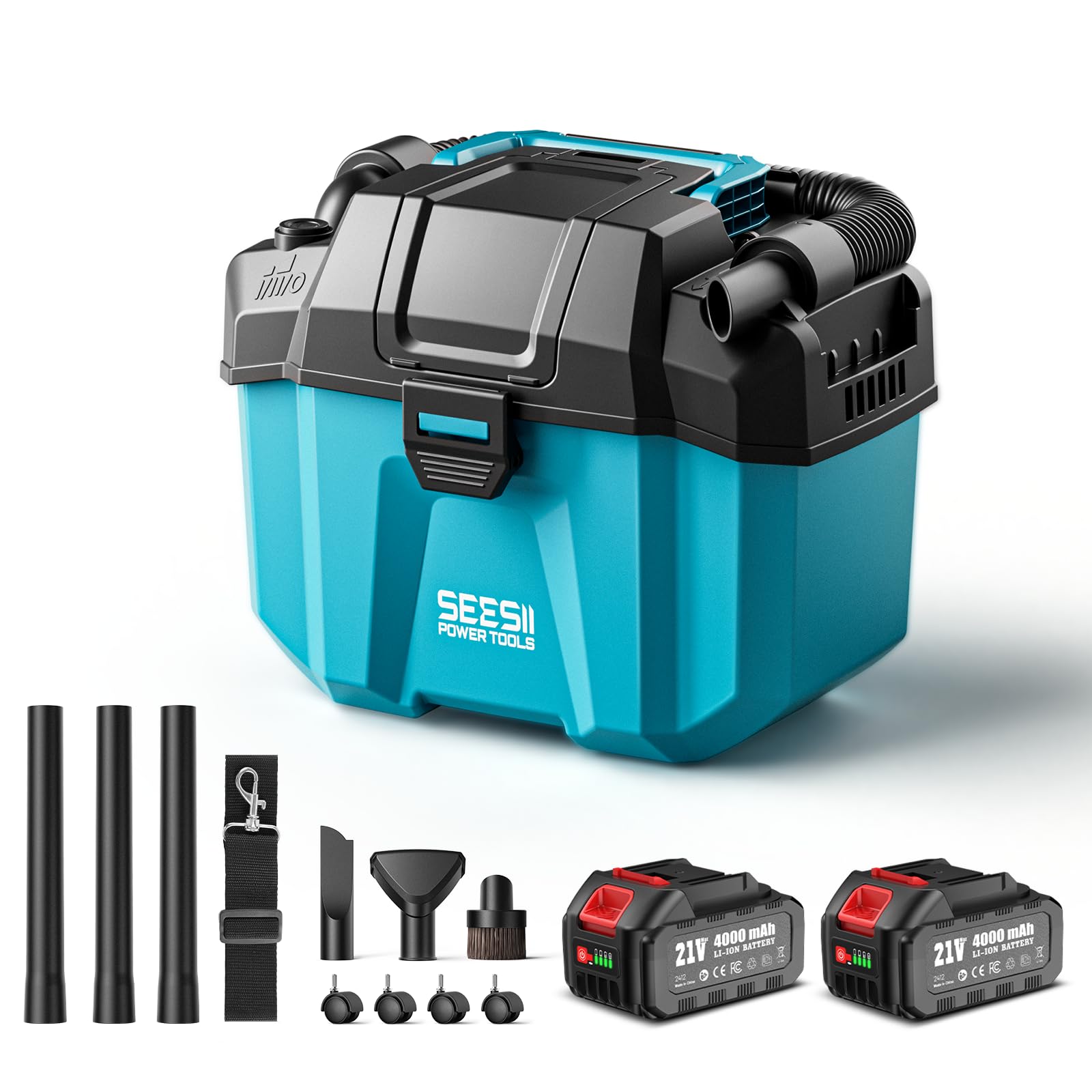 Seesii Aspiratutto Solidi e Liquidi 10L, Blu