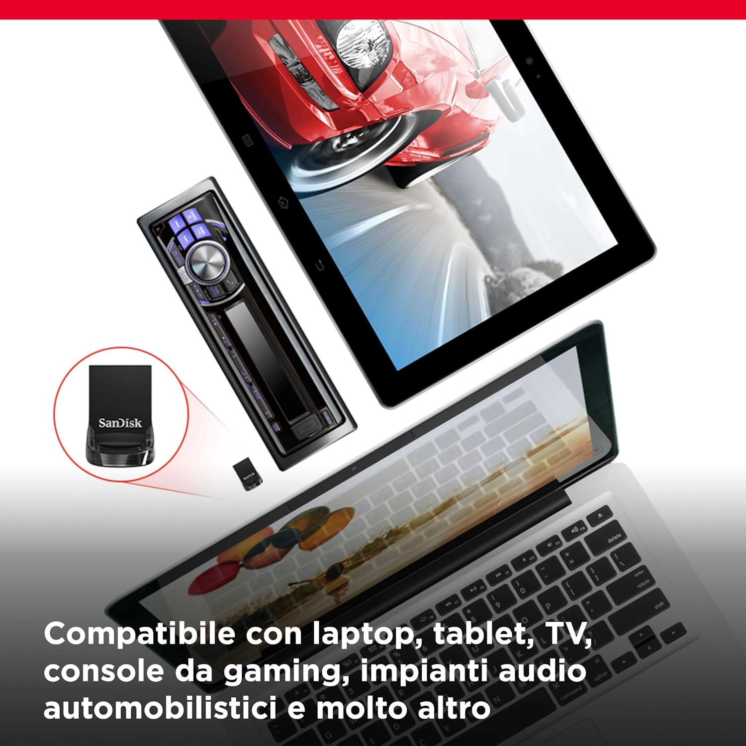 Sandisk 64GB Ultra Fit - Unità Flash USB 3.2 - immagine 5