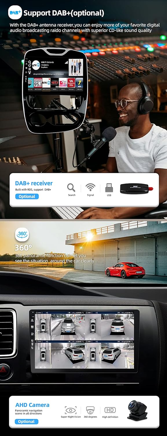 Autoradio Android 14 IPS per Renault Clio 4 (2016-2019) - immagine 3