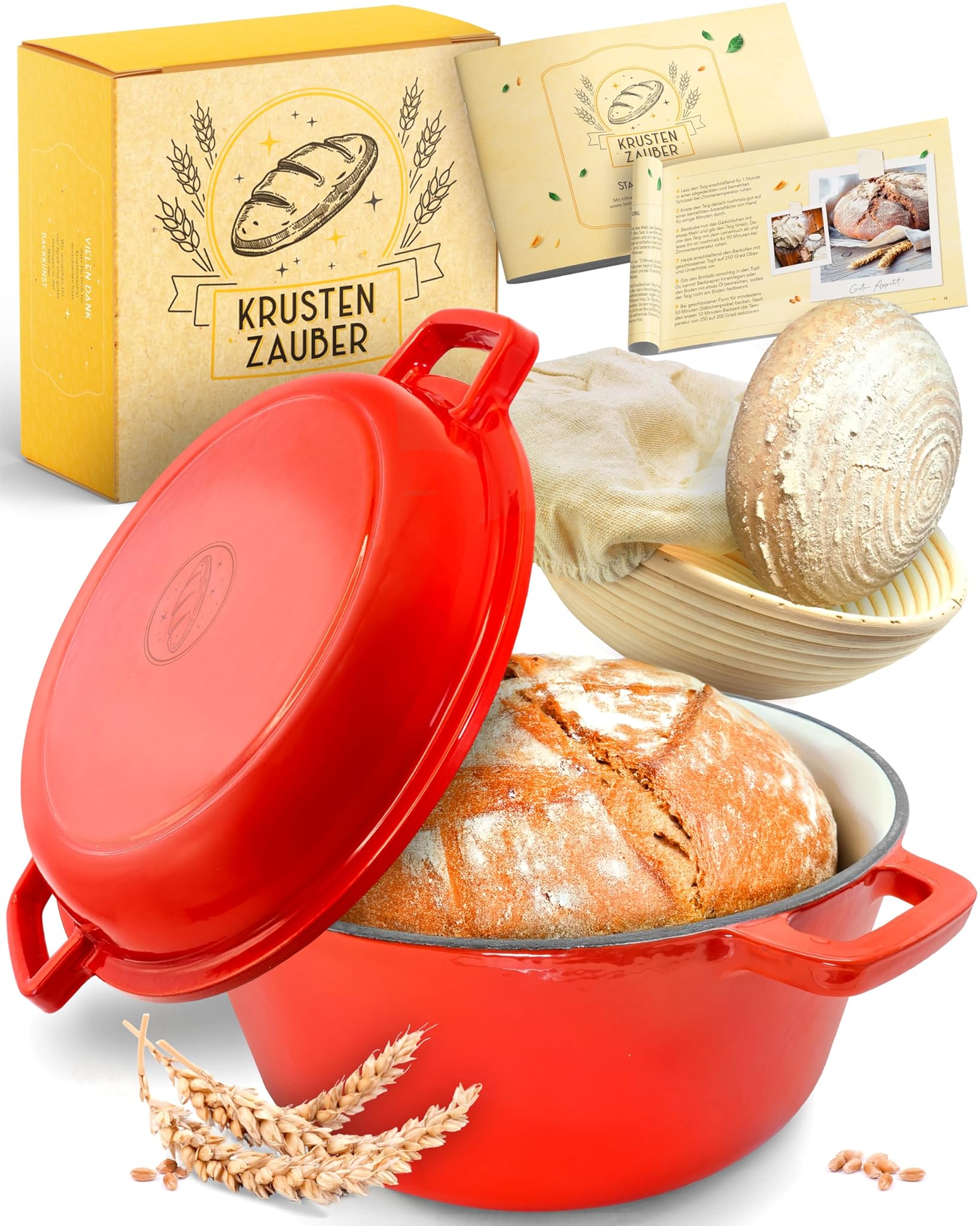 Krustenzauber Pentola in Ghisa per il Pane 26cm