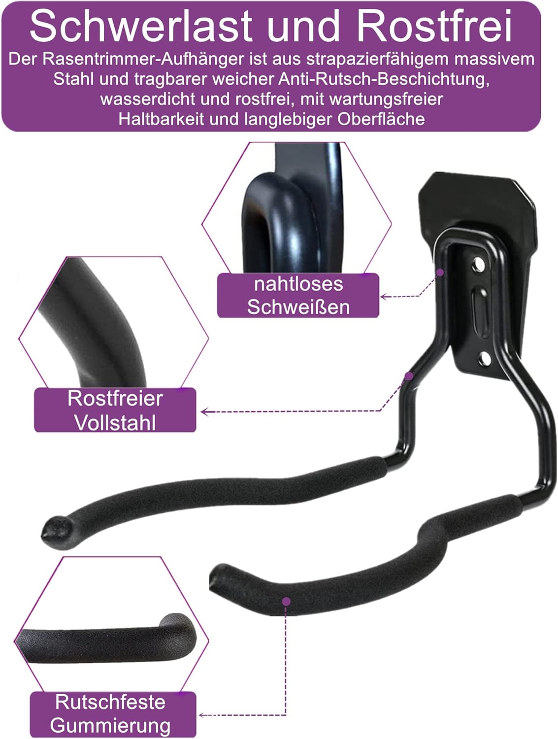 Falezern Supporto da Parete per Decespugliatore - immagine 3