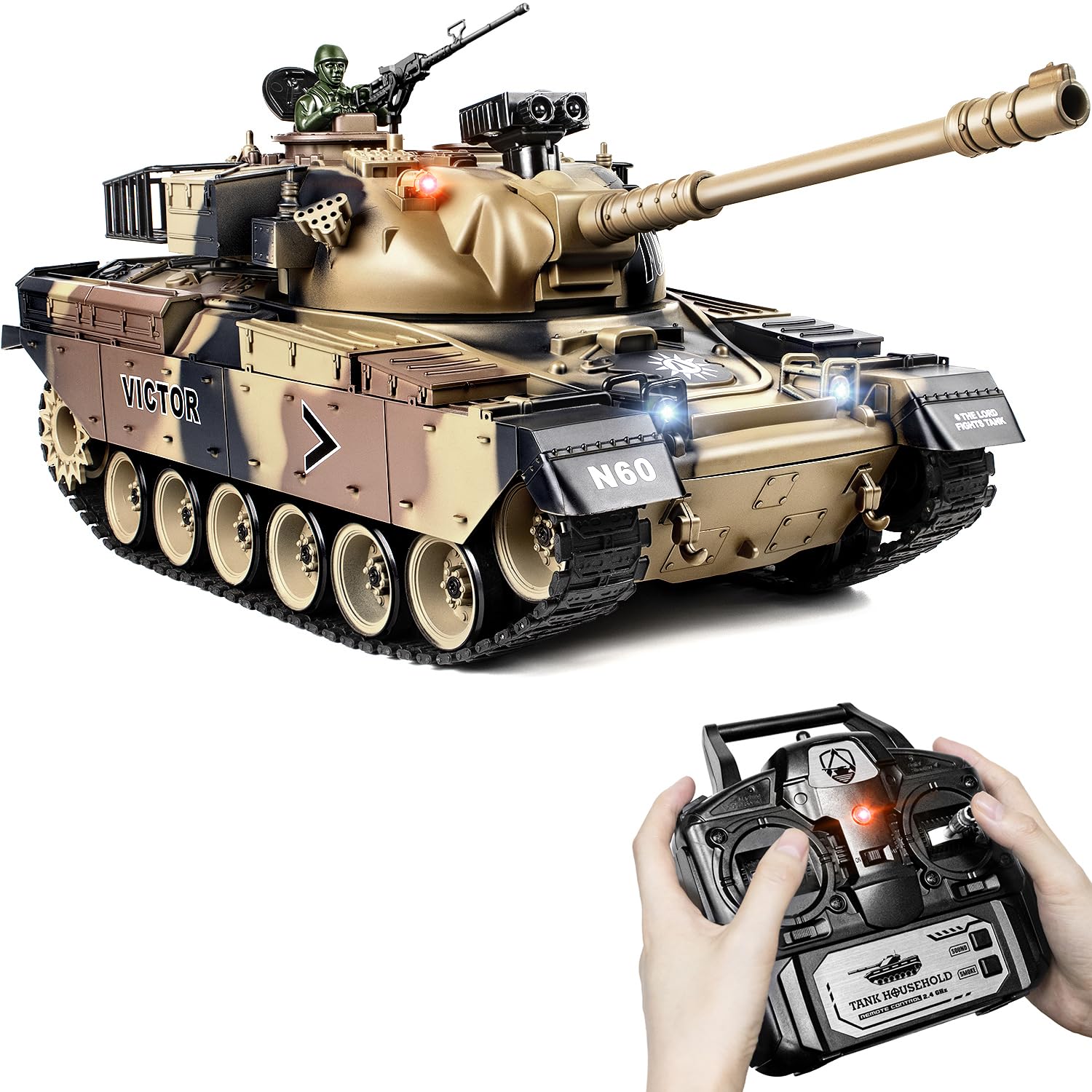 Carro Armato Telecomandato M60 1:18 con Sparo BB