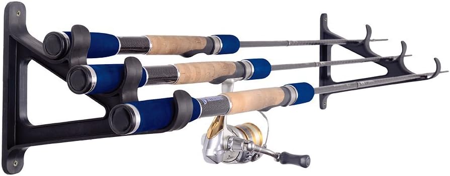 Scaffale da Muro Orizzontale per Canne da Pesca - immagine 3