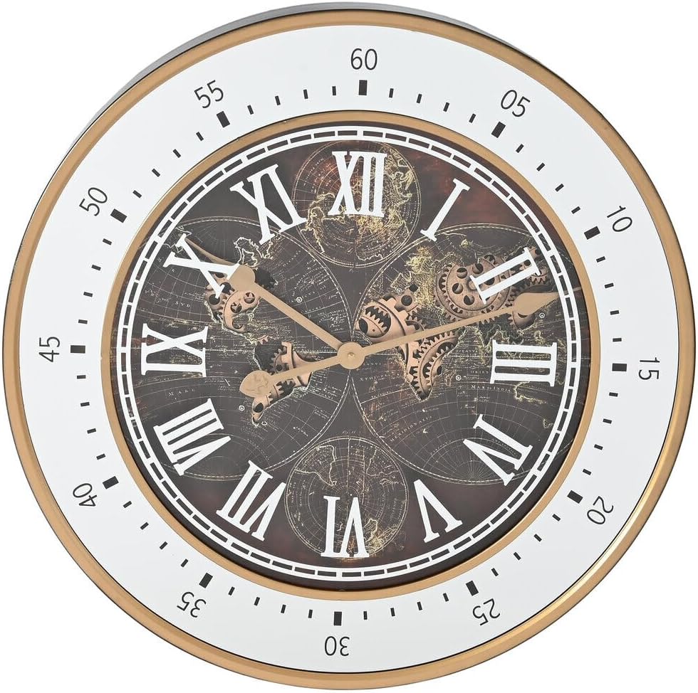 RELOJ PARED HIERRO CRISTAL 59X8,5X59 MOVIMIENTO