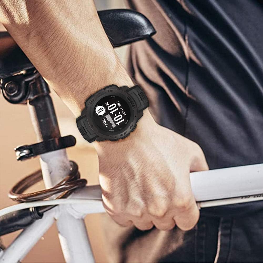 TOPsic Cinturino Silicone 22mm per Garmin Instinct - immagine 7