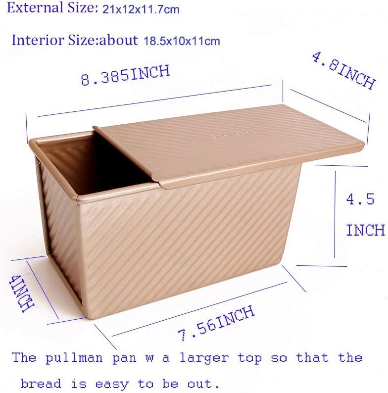 Monfish Stampo Per Pane in Cassetta con Coperchio 450g - immagine 4