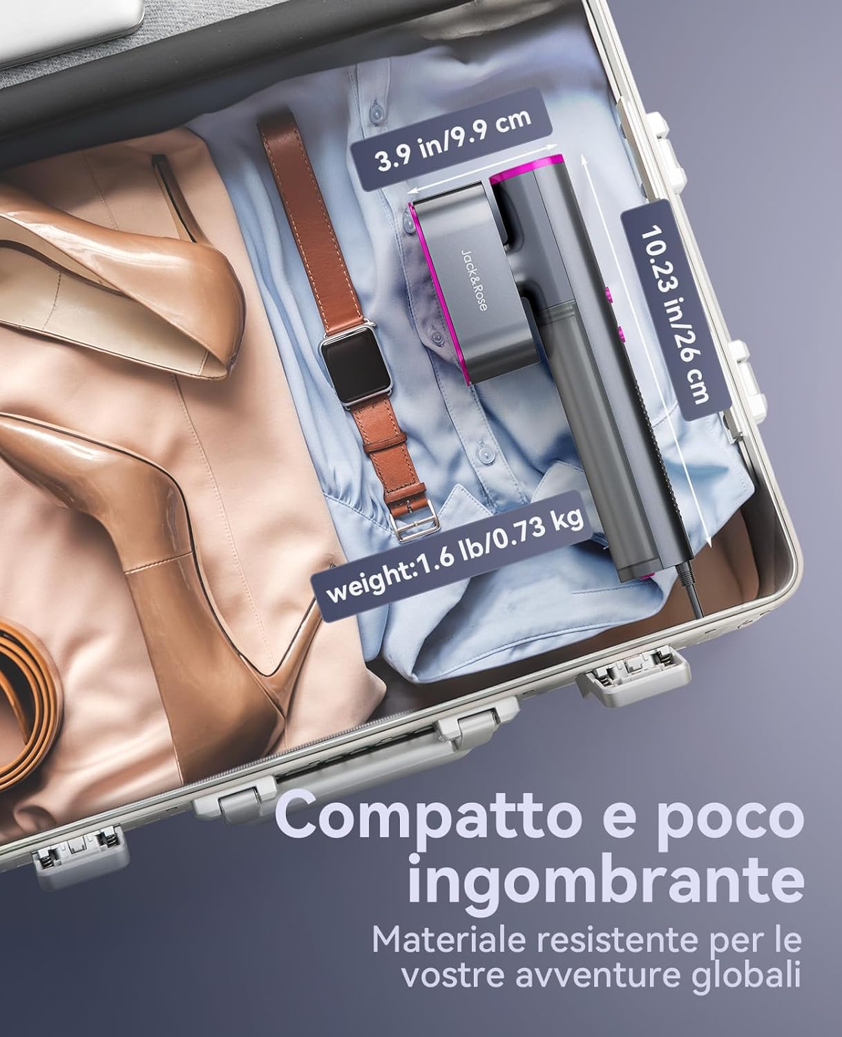 Ferro da Stiro Verticale da Viaggio 1000W - immagine 3