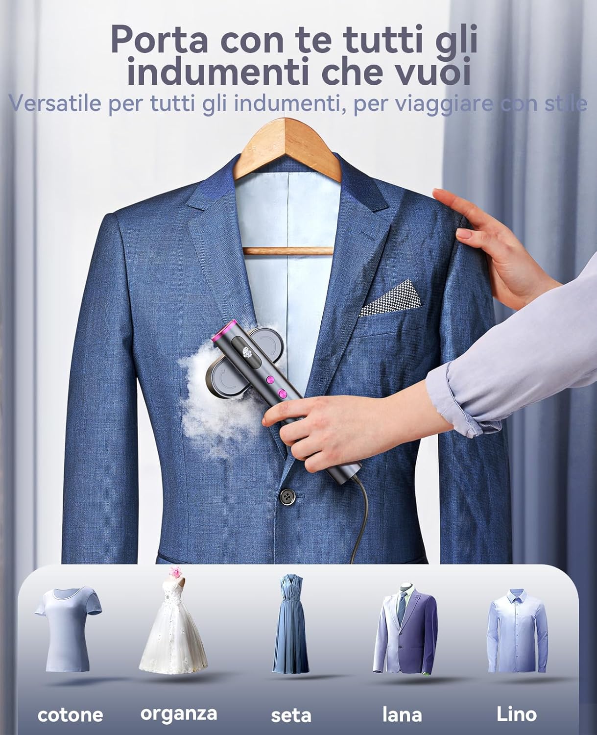 Ferro da Stiro Verticale da Viaggio 1000W - immagine 5