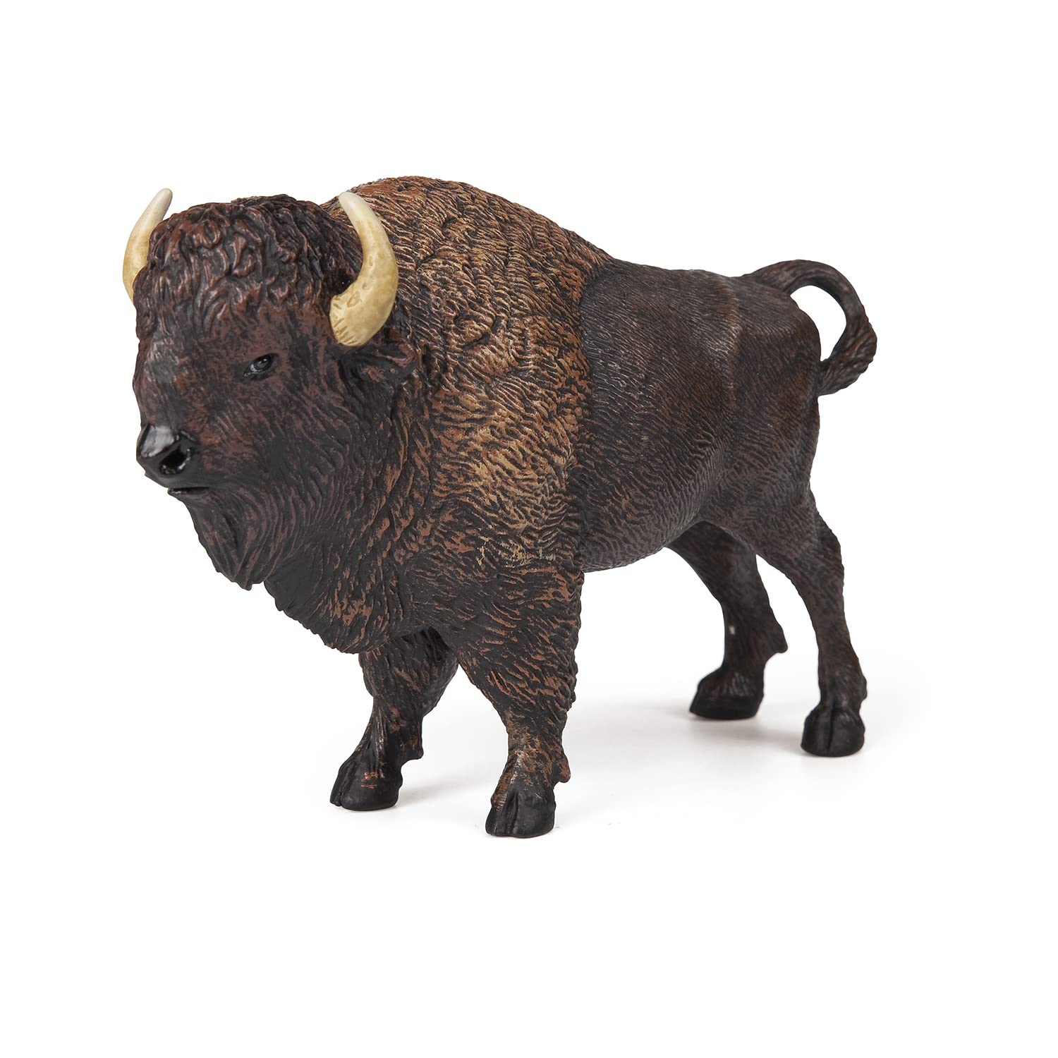 Papo - Statuina Bisonte d'America Realistica Giocattolo per Bambini - 3 Anni + - Collezione Vita Selvaggia - Gioco Educativo Scoperta degli Animali - Idea Regalo Giocattolo Bambina Bambino